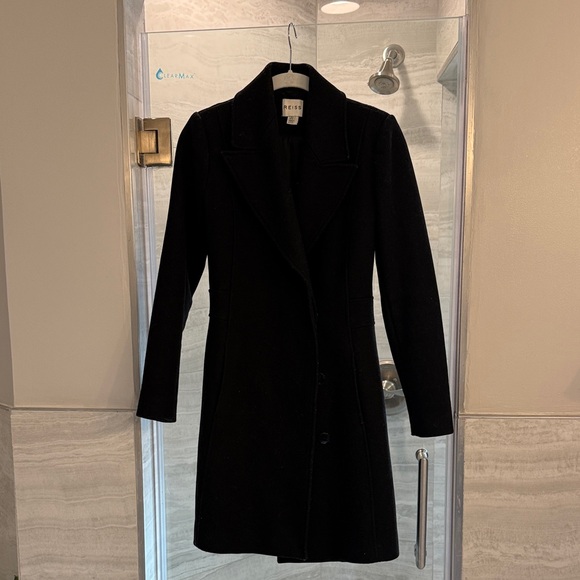 Reiss Black Coat - Picture 4 of 9